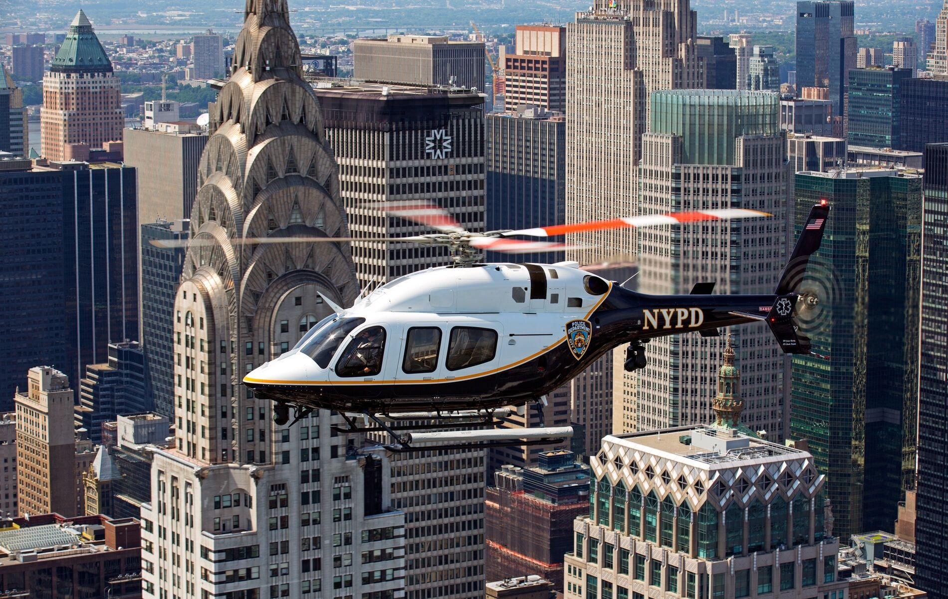 Nebraska State Patrol Bell 505 Over Field