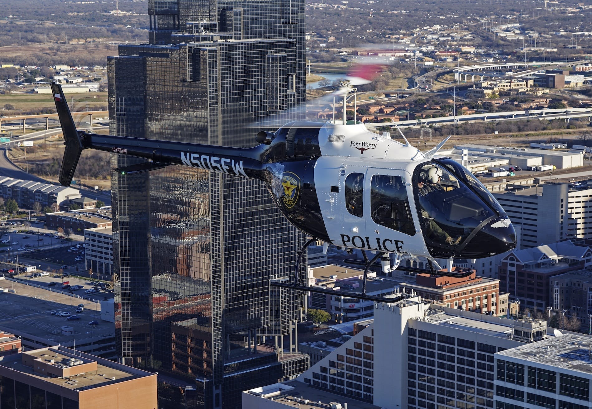 Bell 505 du département de police de Fort Worth